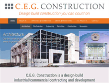 Tablet Screenshot of cegconstruction.com